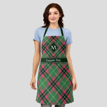 Green and Pink Tartan Apron