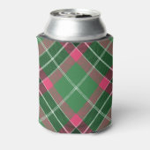 Green and Pink Tartan Can Cooler (Can Back)
