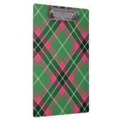 Green and Pink Tartan Clipboard (Right)