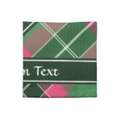 Green and Pink Tartan Cloth Napkin (Quarter Fold)