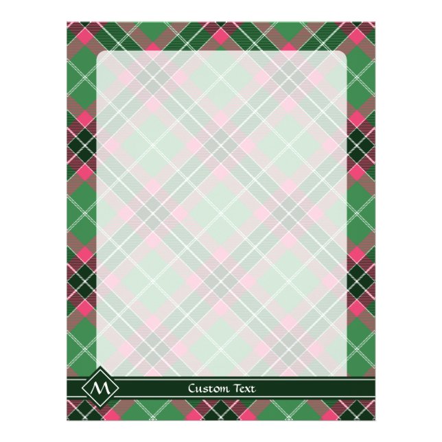 Green and Pink Tartan Flyer (Front)
