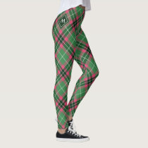 Green and Pink Tartan Leggings