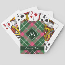 Green and Pink Tartan Playing Cards