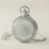 Green and Pink Tartan Pocket Watch (Front)