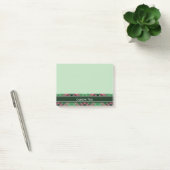 Green and Pink Tartan Post-it Notes (Office)