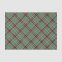 Green and Pink Tartan Tissue Paper