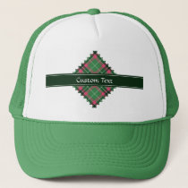 Green and Pink Tartan Trucker Hat