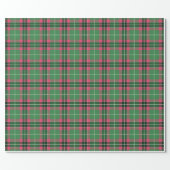 Green and Pink Tartan Wrapping Paper (Flat)