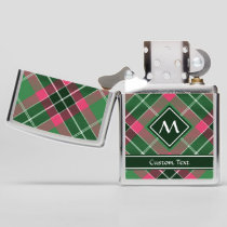 Green and Pink Tartan Zippo Lighter