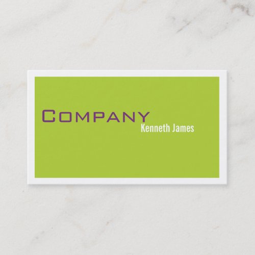 Green and Purple Business Card