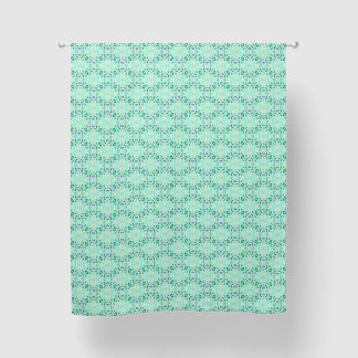 Green and Purple Geometric Flower Petals Blackout Curtains