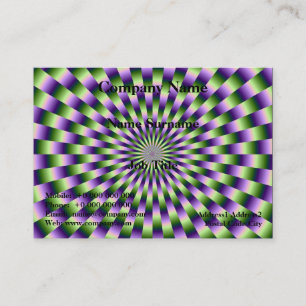 Green and Purple Links Chubby Business Card