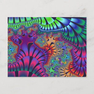 Green and Purple Melt Postcard