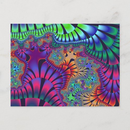 Green and Purple Melt Postcard