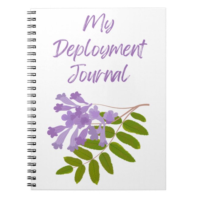 Green and Purple My Deployment Journal  (Front)