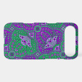 Green and Purple Paisley Case-Mate iPhone Case (Back (Horizontal))