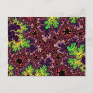 Green and Purple Speckle Postcard