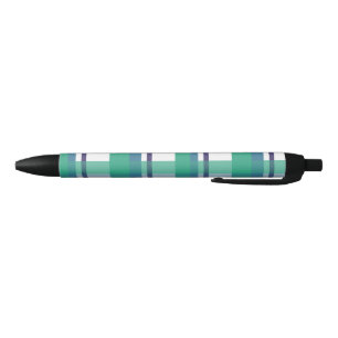 Green And Purple Tartan Pattern Pen