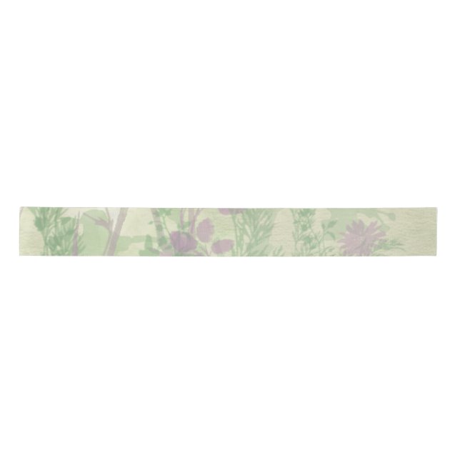 Green And Purple Watercolor Ribbon (Front)