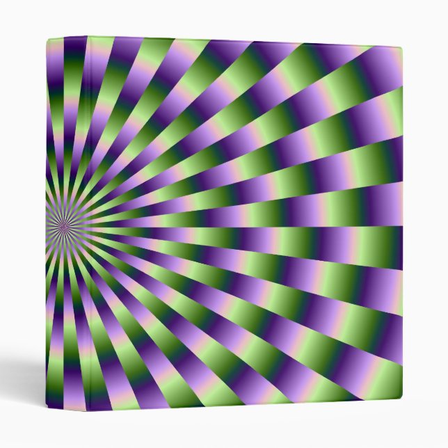 Green and Purple Weave Binder (Front/Spine)