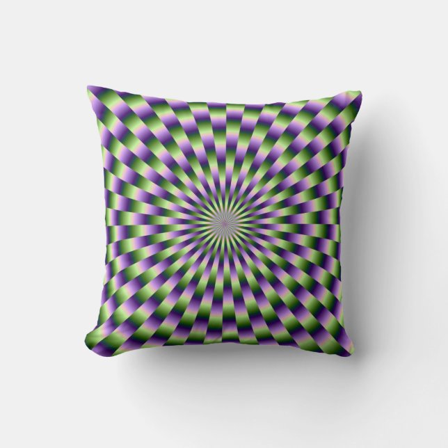 Green and Purple Weave Pillows (Front)