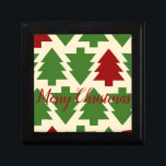 Green and Red Christmas Tree Beverage Gift Box<br><div class="desc">Green and Red Christmas Tree</div>