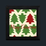 Green and Red Christmas Tree Beverage Gift Box<br><div class="desc">Green and Red Christmas Tree</div>