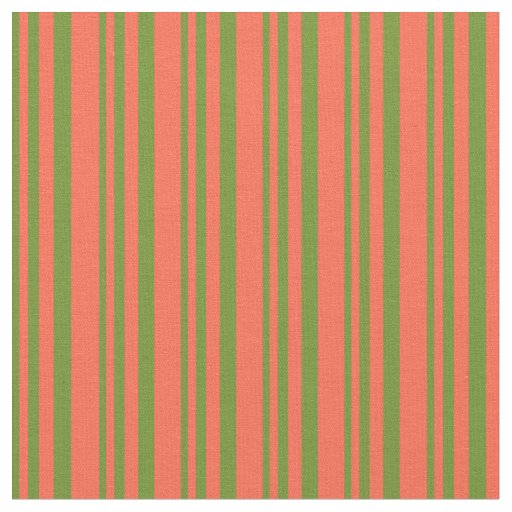 Green and Red Colored Pattern Fabric