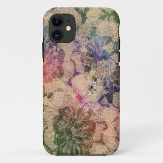 Green And Red lace Roses iPhone 11 Case