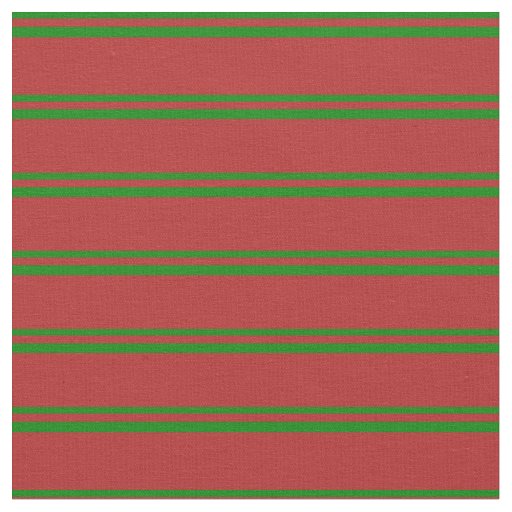 Green and Red Lines Fabric