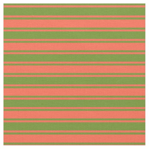 Green and Red Lines Fabric