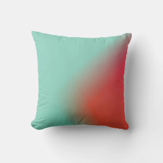 green and red ombre  throw pillow
