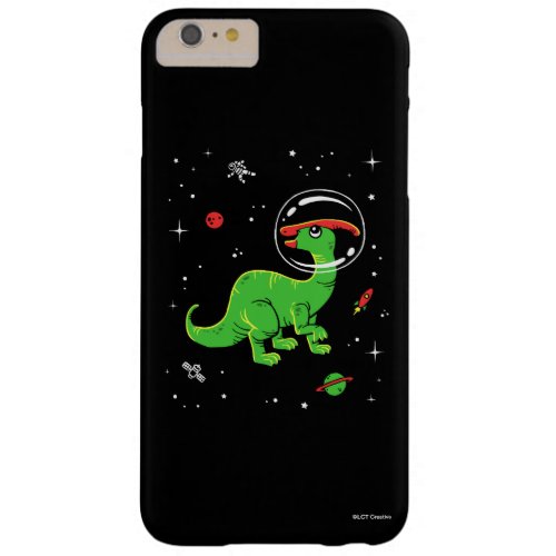 Green And Red Parasaurolophus Dinos In Space Barely There iPhone 6 Plus Case