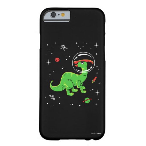 Green And Red Parasaurolophus Dinos In Space Barely There iPhone 6 Case