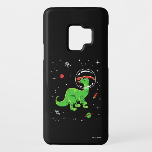 Green And Red Parasaurolophus Dinos In Space Case_Mate Samsung Galaxy S9 Case