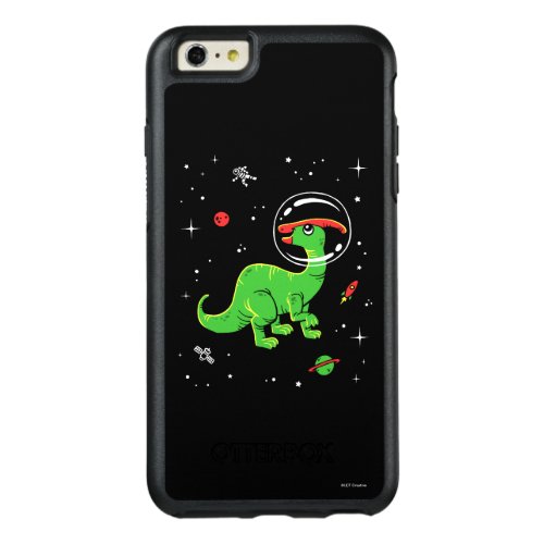 Green And Red Parasaurolophus Dinos In Space OtterBox iPhone 66s Plus Case