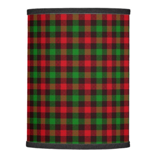 Green and Red Plaid Lamp Shade