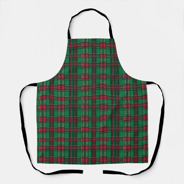 Green and red squares apron (Front)