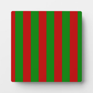 Green and Red Striped Toksie Turbie Plaque