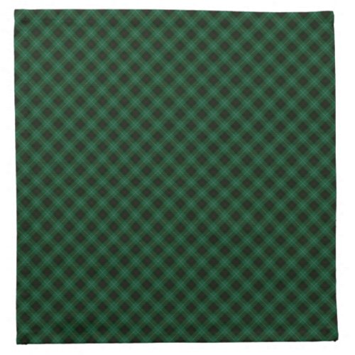 Green and Red Tartan Plaid Christmas Cloth Napkin