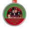 Green and Red Twins First Christmas Photo Ornament