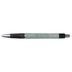Green and Silver CPA or Business Template Pen