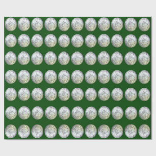 Green and Silver Wrapping Paper