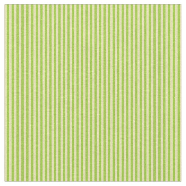 Green and Tan Colored Lines Pattern Fabric (Close Up)