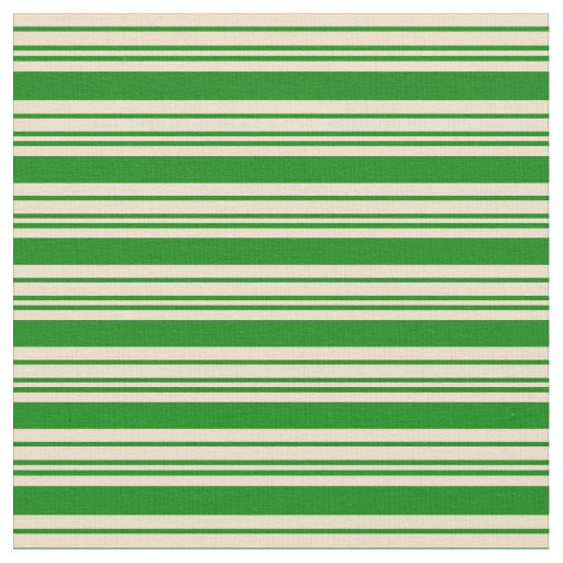 Green and Tan Colored Striped Pattern Fabric