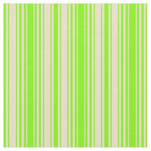 Green and Tan Stripes/Lines Pattern Fabric