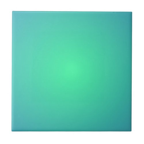 Green and teal gradient ceramic tile