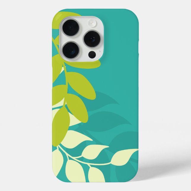 Green and Teal Vines Case-Mate iPhone Case (Back)