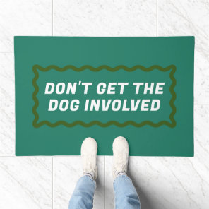 Green and Teal Wavy Frame Out Golfing Doormat
