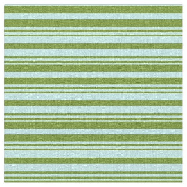 Green and Turquoise Lines Fabric (Close Up)